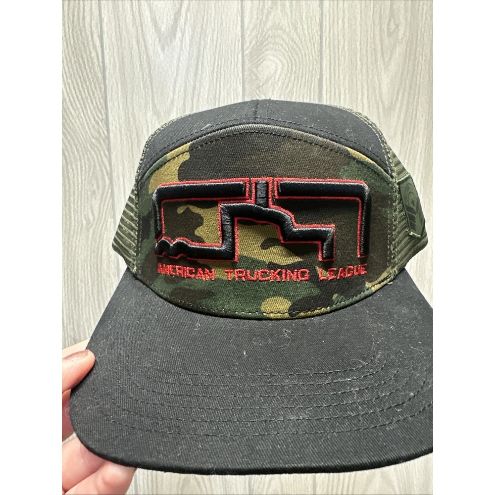American Trucking League Trucker Hat Mens OSFA Camo New Snapback Essential Crew‎